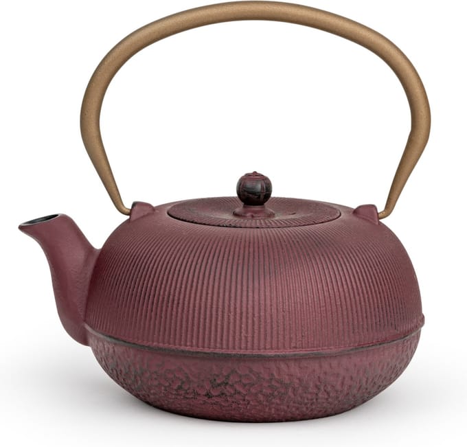 Bredemeijer - Theepot Sichuan 1 L gietijzer Plum rood