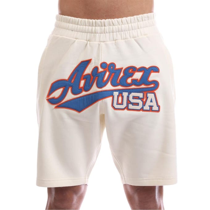 Avirex Heren Haven Sweat Shorts (Ecru)