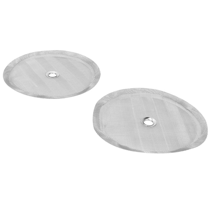 2 STUKS 100 Mesh Roestvrijstalen Filterscherm Vervanging voor Koffiepers Accessoire white