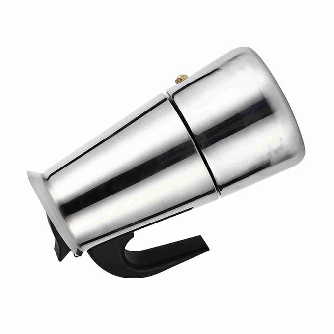 RVS Percolator Moka Pot Koffiezetapparaat Fornuis Thuis Kantoor Gebruik (200ml) gray