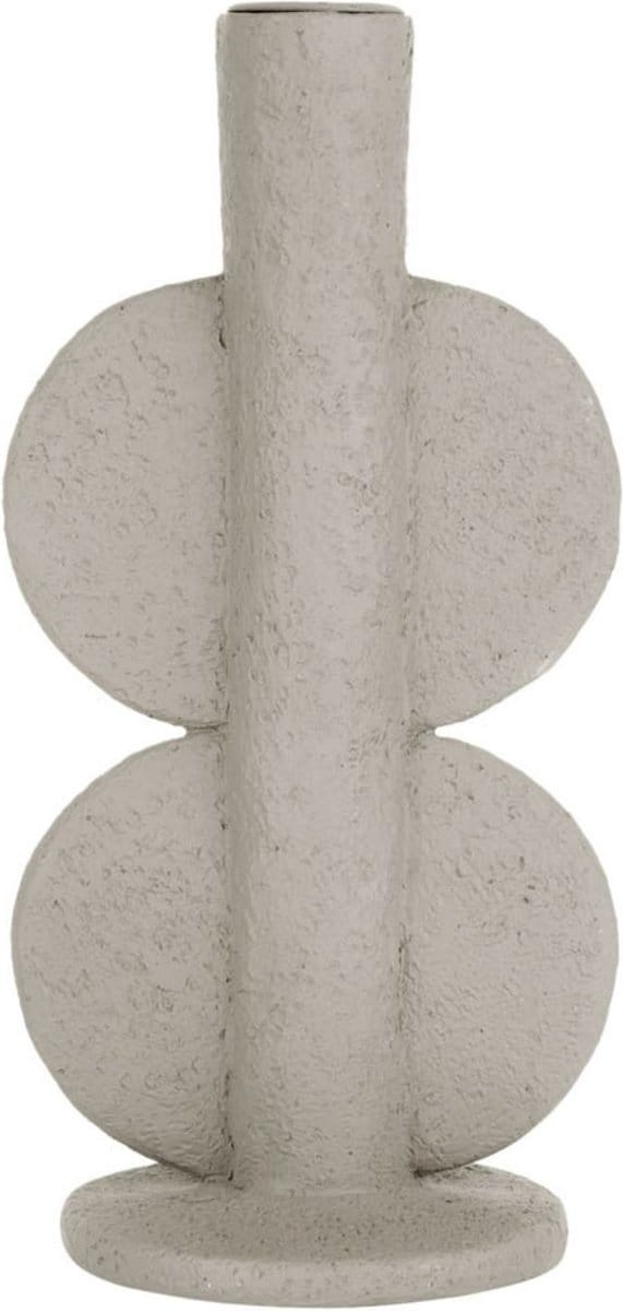 Present Time Kandelaar Double Bubble - Warm Grijs - 11x9,5x22cm - Modern