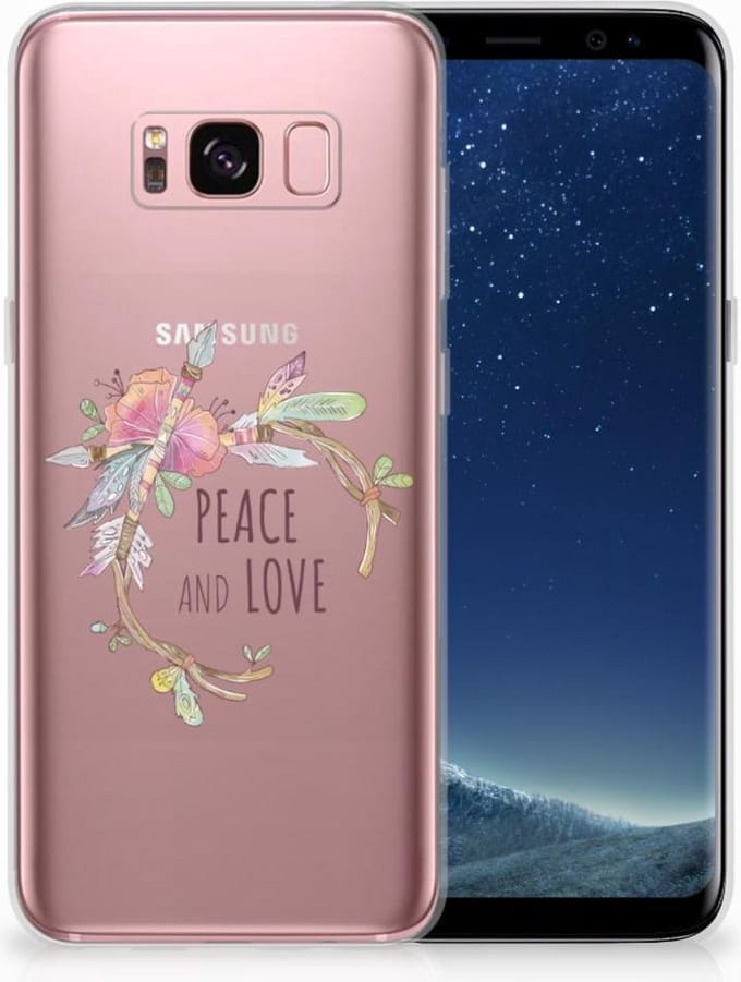 Samsung Galaxy S8 Telefoonhoesje met Naam Boho Text