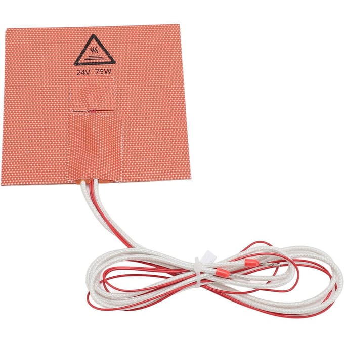 3D Printer Verwarmingskussens voor Verwarmd Bed 100x100mm 24V 75W Hittebestendig met Zelfklevende Achterzijde brown