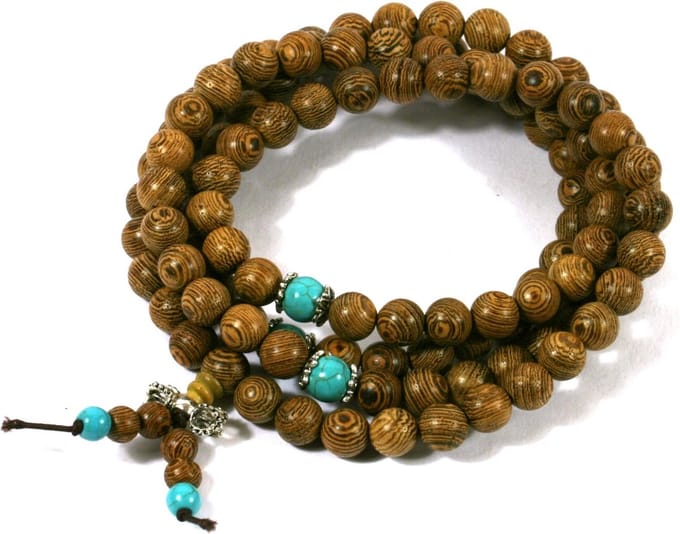 IbizaMen - wrap - Robles hout 8mm - amazoniet - mala - one size
