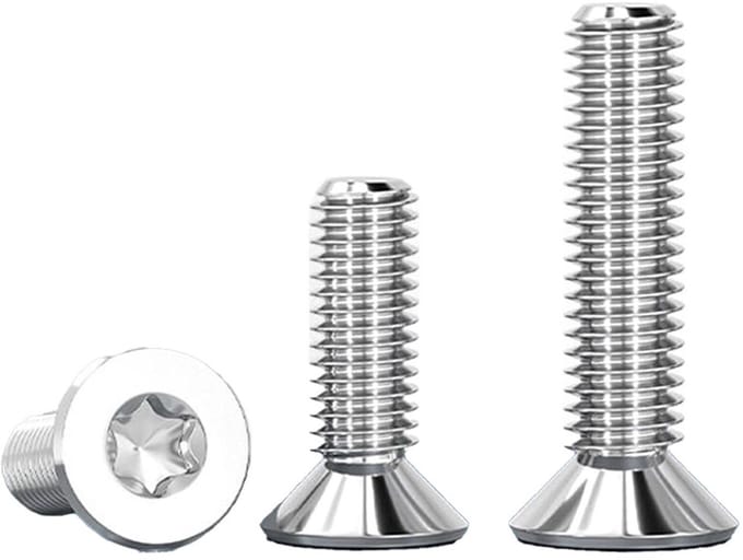 20x M3x12mm RVS Torx Schroeven Verzonken Kop Platte Schroefdraad