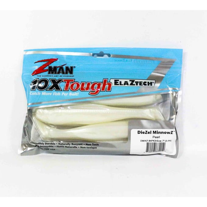 Zman Zacht Kunstaas Diezel MinnowZ 7 Inch 3/Pack Parel (2010)
