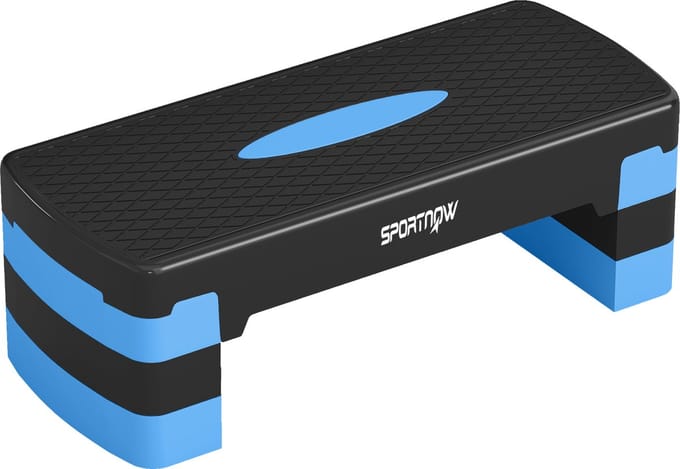 SPORTNOW Aerobics Stepper - Polypropyleen (PP) - 68 x 29 x 20 cm - Blauw