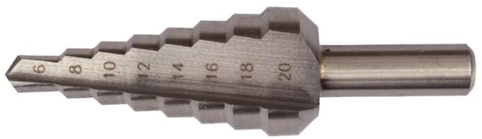 Radix - Stappenboor - HSS - 4-30 mm - Rechte snijkanten