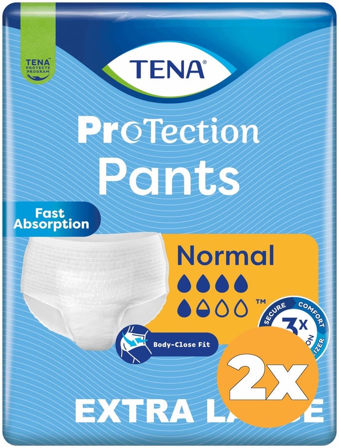 2x Tena Pants Normal ProTection XL (30 stuks)