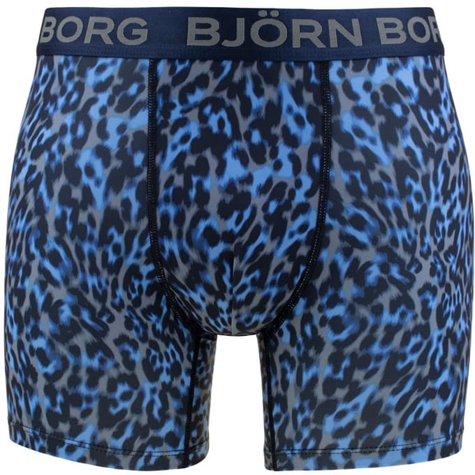 Björn Borg heren sports microfiber boxer animal blauw