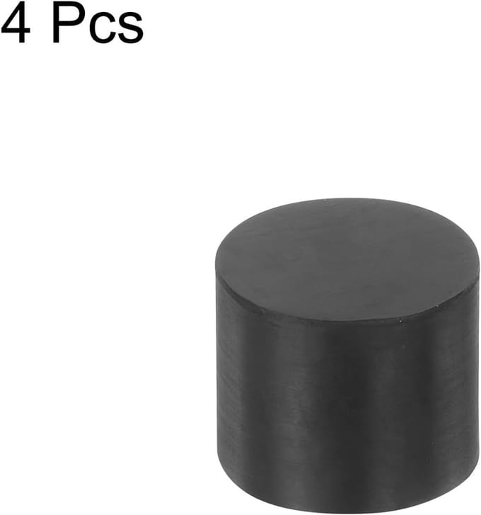 4 Stuks M6 Rubber Dempers 25 x 20mm, Multifunctionele Rubber Buffers voor Vibrationdemping in Motorcompartiment en Luchtcompressoren
