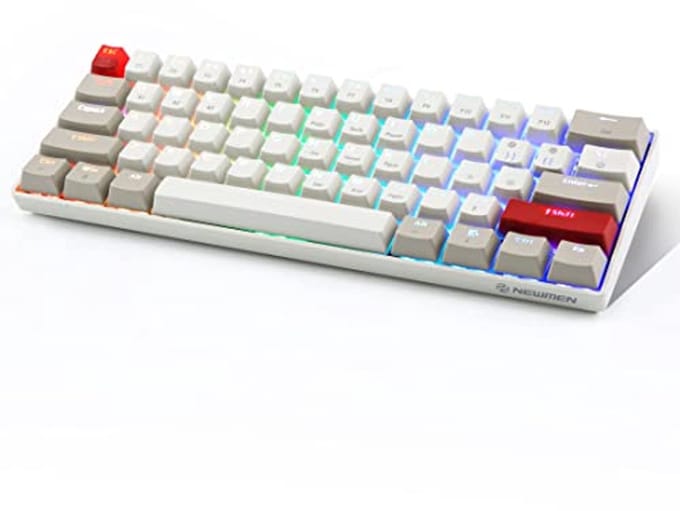 Compact Gaming-toetsenbord met RGB - Draadloos en Bekabeld, Upgradebaar voor Win/Mac/Android