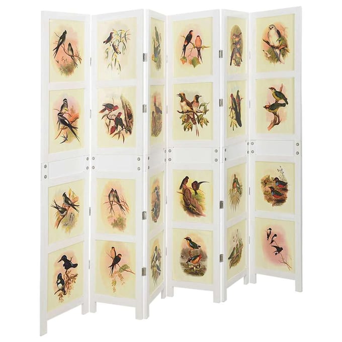 vidaXL - Romdivider - Paneel - Wit - 212 - x - 165 - cm - MDF