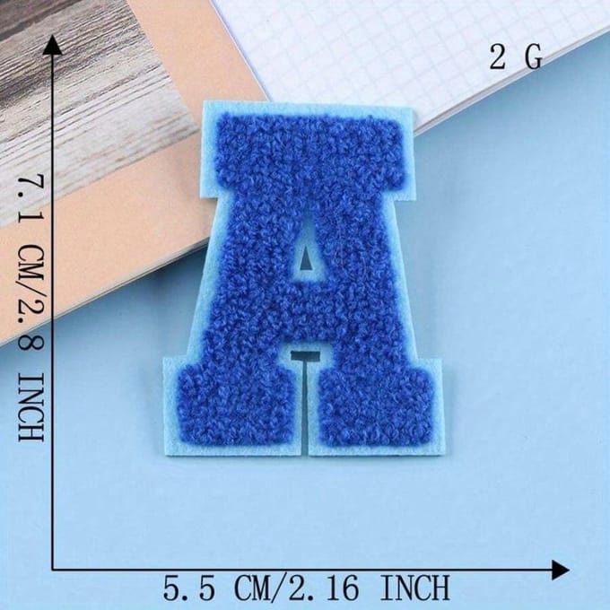Mode Kleurrijke Letter Geborduurde Patch, Hitte Transfer Opnaaien Kleding Decoratieve Patch gray
