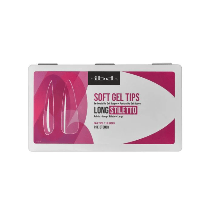 IBD Soft Gel Tips Long Stiletto 504st