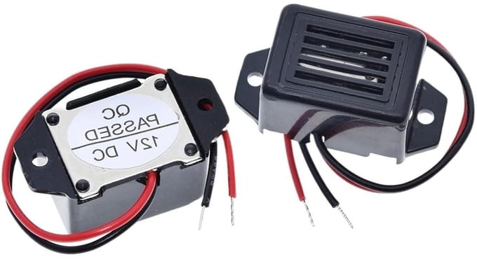 Mini Alarmzoemer - Elektronische Buzzer - Meldingen Geven - Constant Geluid - DC 12V - Zwart