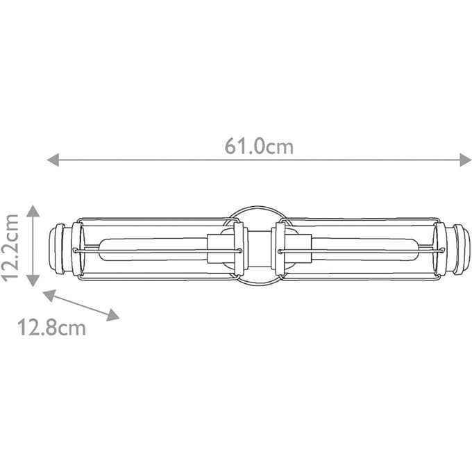 Hinkley LED Wandlamp Masthead | 2X E27 Max 40W | IP44 | Dimbaar | Heritage Brass & Black