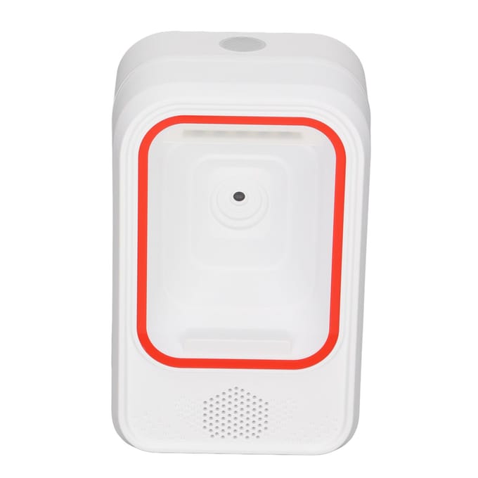 Barcode Scanner 1D 2D 2.4G BT Bekabeld Handsfree Stabiele QR Code Scanner voor Supermarkt Magazijn white