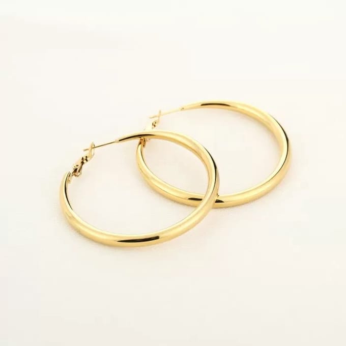 Oorbellen - Hoops - Luxe - Oorringen - Goud - Stainless Steel- 5 cm