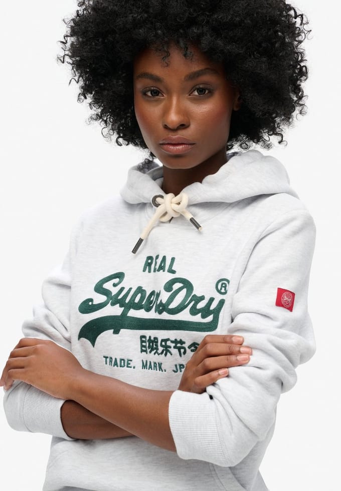 Superdry - Hoodie met geborduurde afbeelding - Dames - Hoodies