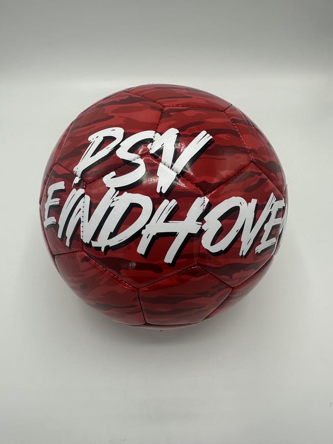 PSV Voetbal Est 1913 Camo Rood maat 5 - PSV Eindhoven bal