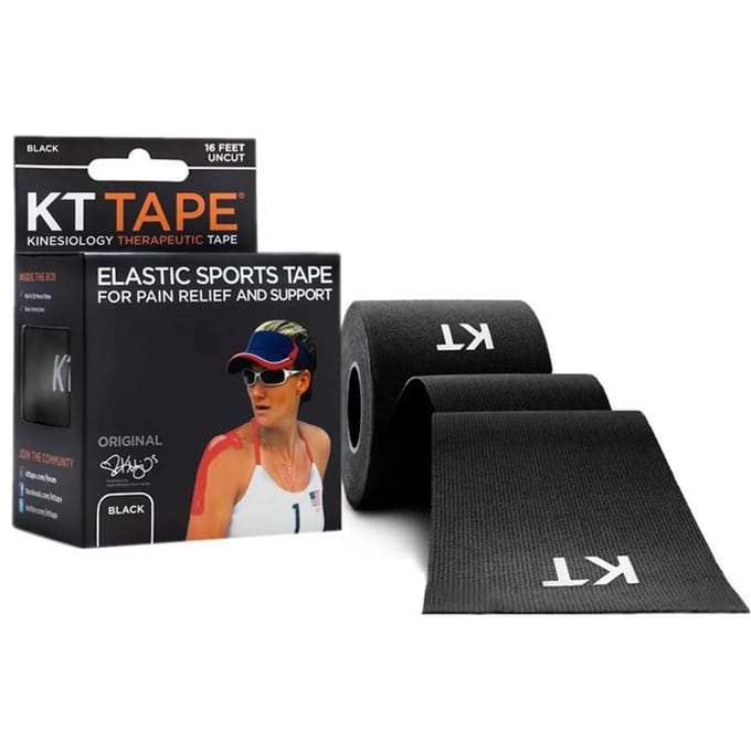 KT Tape Original - Ongesneden tape - Zwart - 5cm x 5m