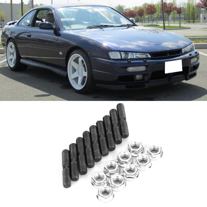 9 stuks Turbo Studs + Borgmoer Passend voor S13 S14 S15 SR20 CA18