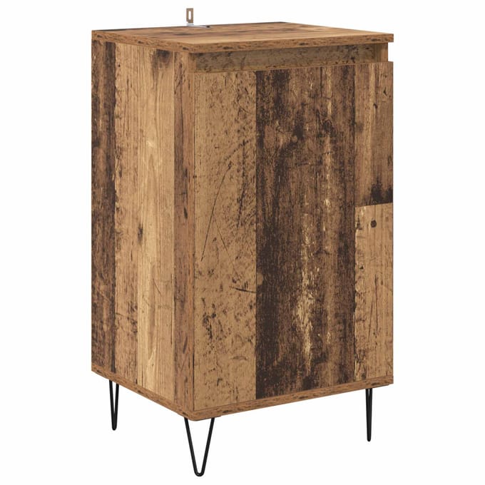 vidaXL - Dressoir - Oudhout - 40 - x - 35 - x - 70 - cm - Bewerkt - hout