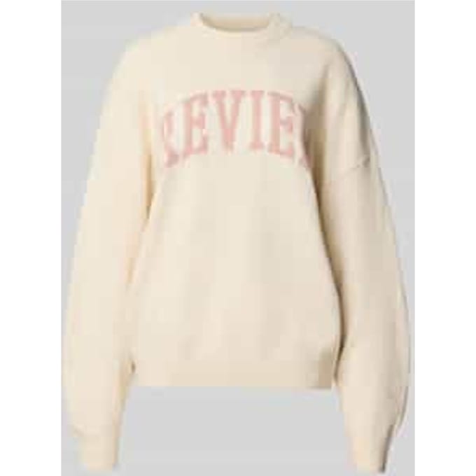 Oversized gebreide pullover met ronde hals