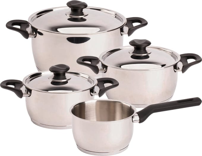 Mammoet - Pannenset - Tradition - Inductie - RVS - Kookpannen - Alle warmtebronnen - 4-delig