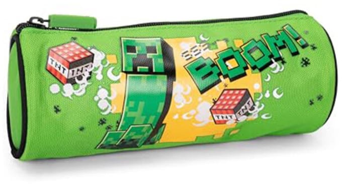 Minecraft Etui, Boom - Rond - 22 x 8 cm - Polyester