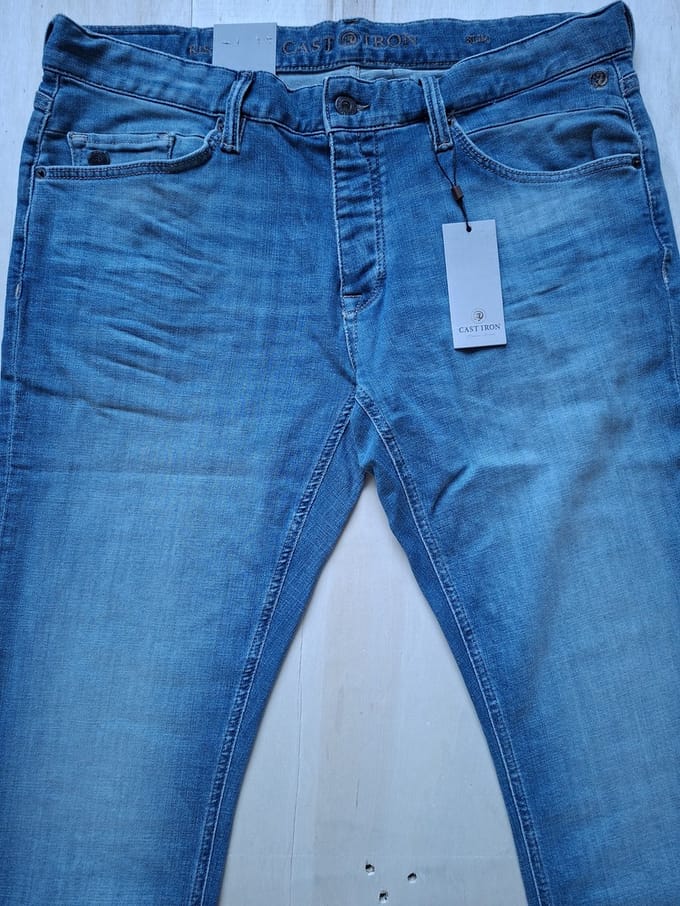 Cast Iron jeans blauw groen - 3634