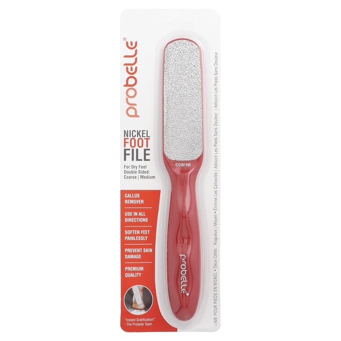 Probelle, lime à pied en nickel, taille grossière/moyenne, 1 pièce white