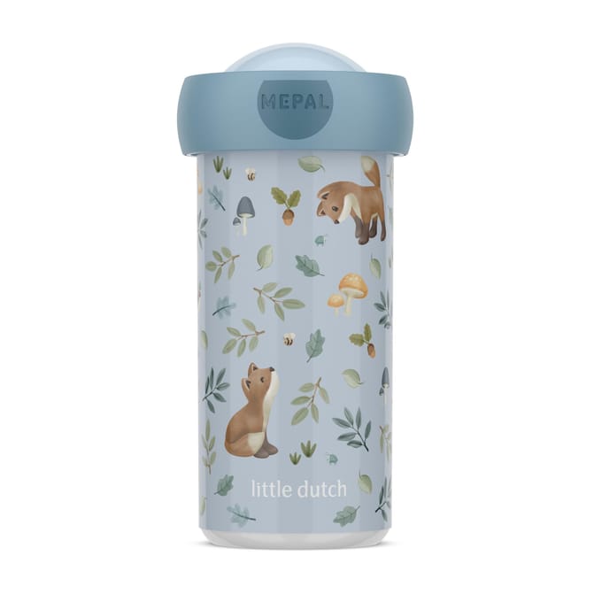 Mepal Schoolbeker Campus Little Dutch - 300 ml - Sluit goed af - Drinkbeker voor kinderen - Forest Friends