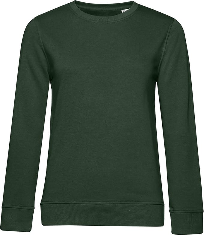 B&C Dames/dames Organic Sweatshirt (Bosgroen)
