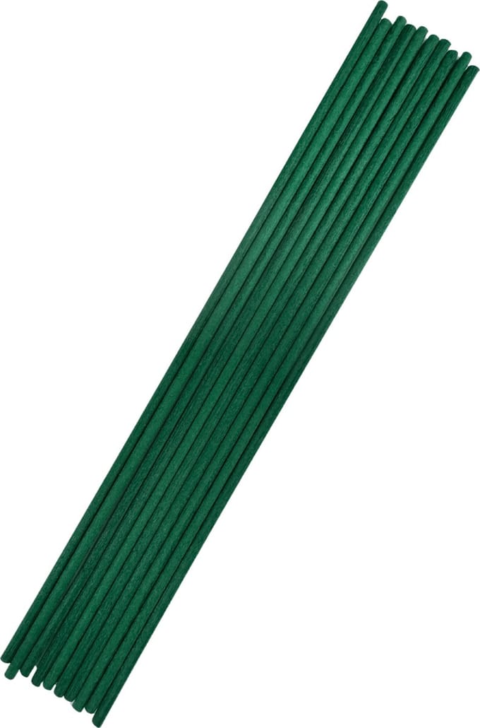 Luxe Losse Aromatherapie Geurstokjes - 25 Stuks - Groene Vezel - 26cm x 4mm - Geurverspreiders - Navulling Geurstokjes Groen - Diffuser