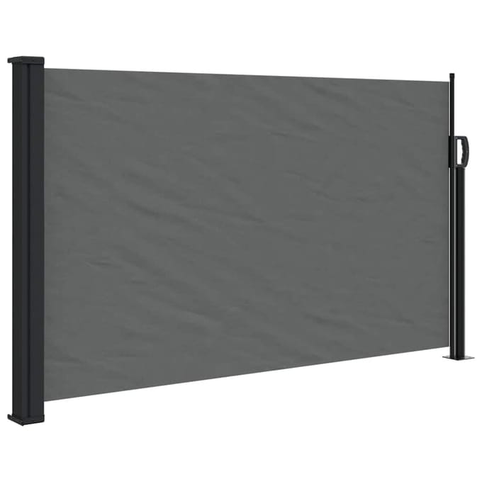 vidaXL - Uitschuifbaar - zijluifel - antraciet - 120x500 - cm