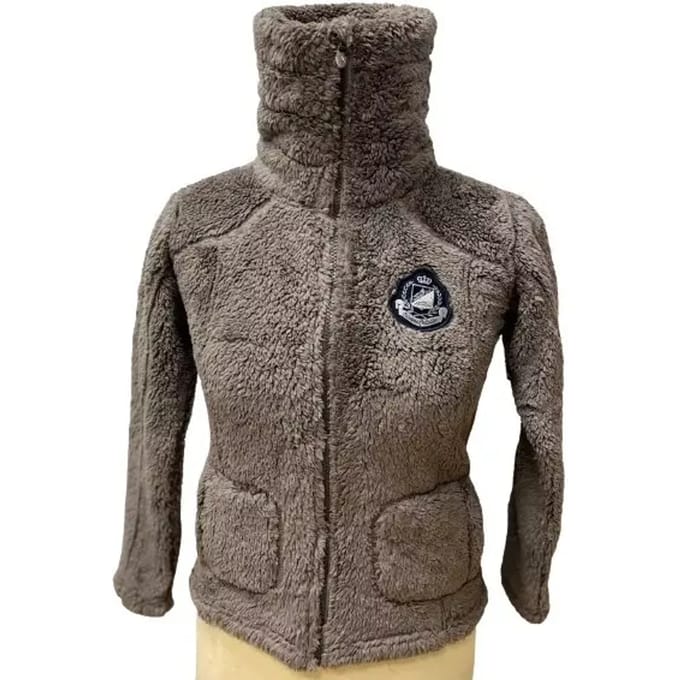 Fleecejack voor meisjes Peak Mountain coral sherpaGasana