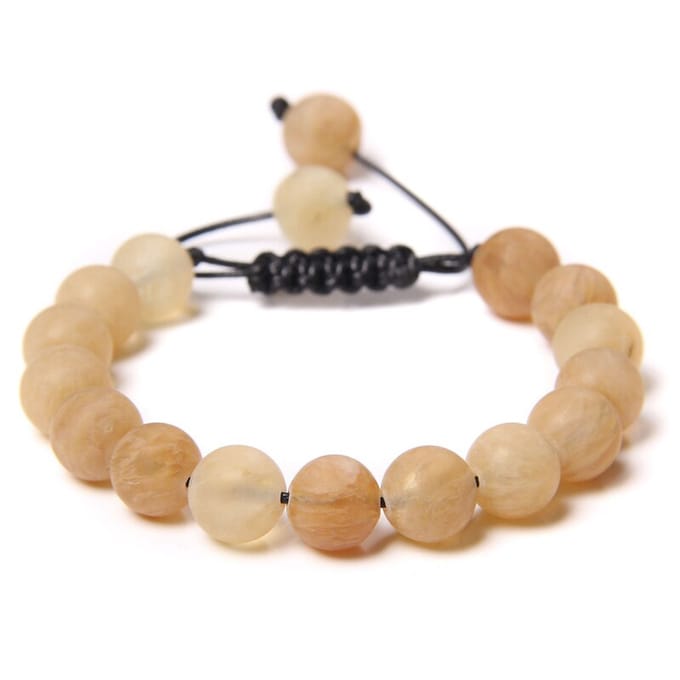 Marama - armband Sandy Beach - verstelbaar - edelsteen Quarts - damesarmband