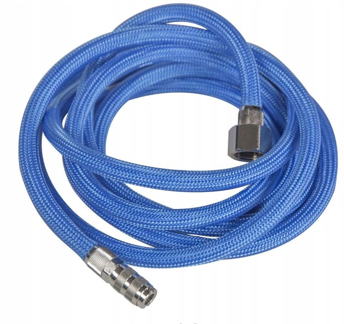 Gevlochten Slang 2m met Snelkoppeling 2.7mm en 1/4" Binnendraad