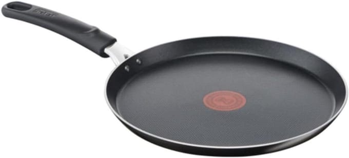 Pannenkoekenpan - Crêpe pan - Lekker koken - Titanium coating - 25 cm - Zwart