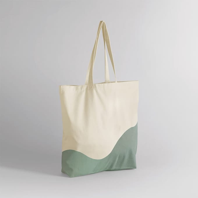 Organische swirl-print tas Westford Mill