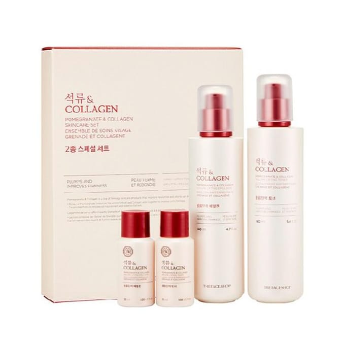 THE FACE SHOP Granaatappel & Collageen Speciale Set 2 Delen white