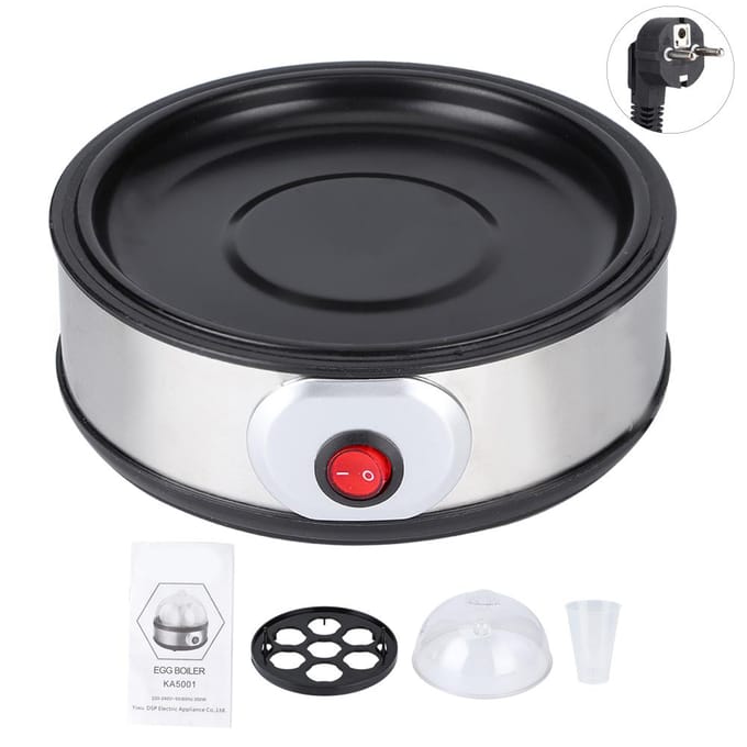 Mini Multifunctionele Eierkoker Roestvrij Staal Kleine Ontbijtmachine black