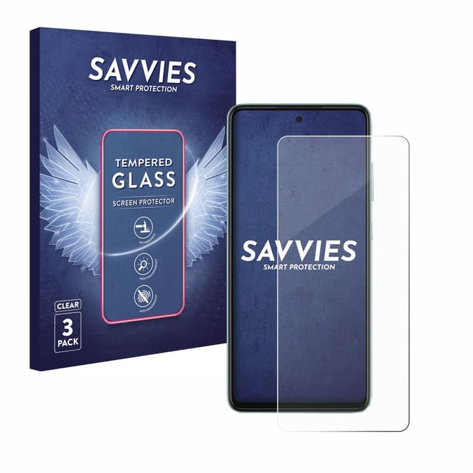 Savvies - Glas Screenprotector voor Samsung Galaxy A52 / 5G - Gehard Beschermglas 9H 3 Stuks