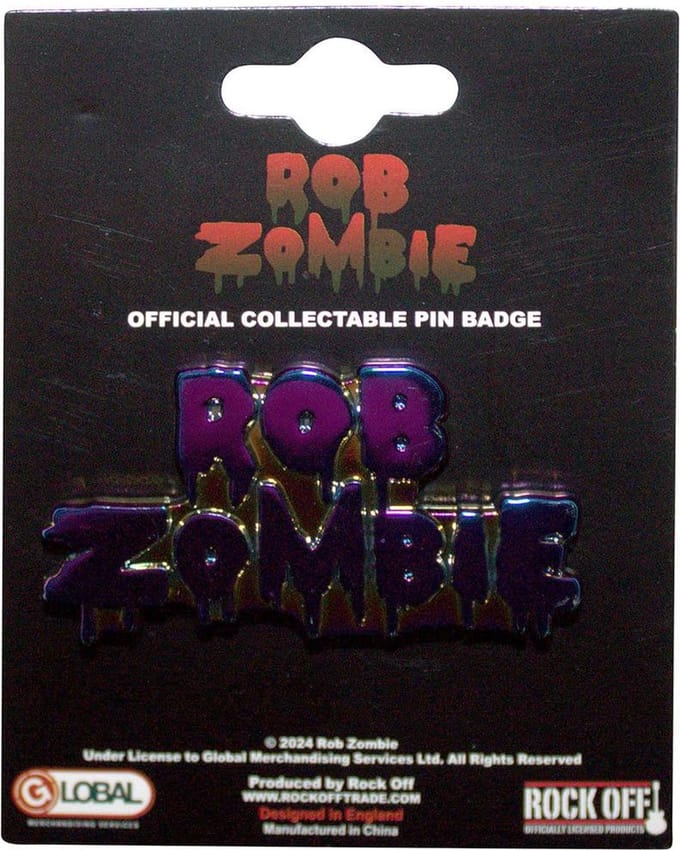 Rob Zombie - Multicoloured Logo Pin - Multicolours