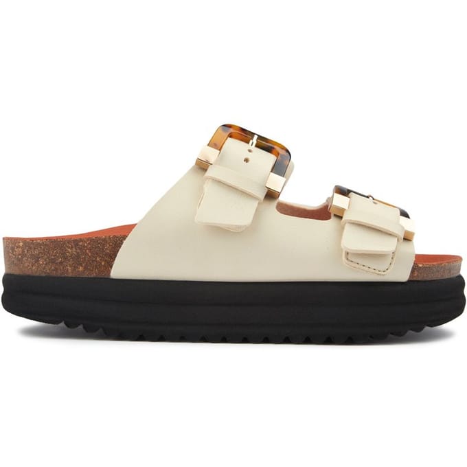 V.gan Vegan Pruimen Voetbed Schildpad Sandalen