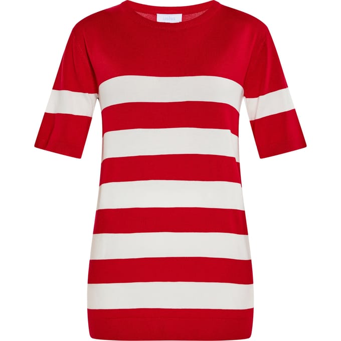 usha Jumper Dames rood wit