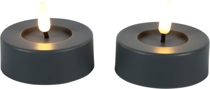 Countryfield Led Tealight Maxi Grijs 2 stuks Ø 6,5 cm