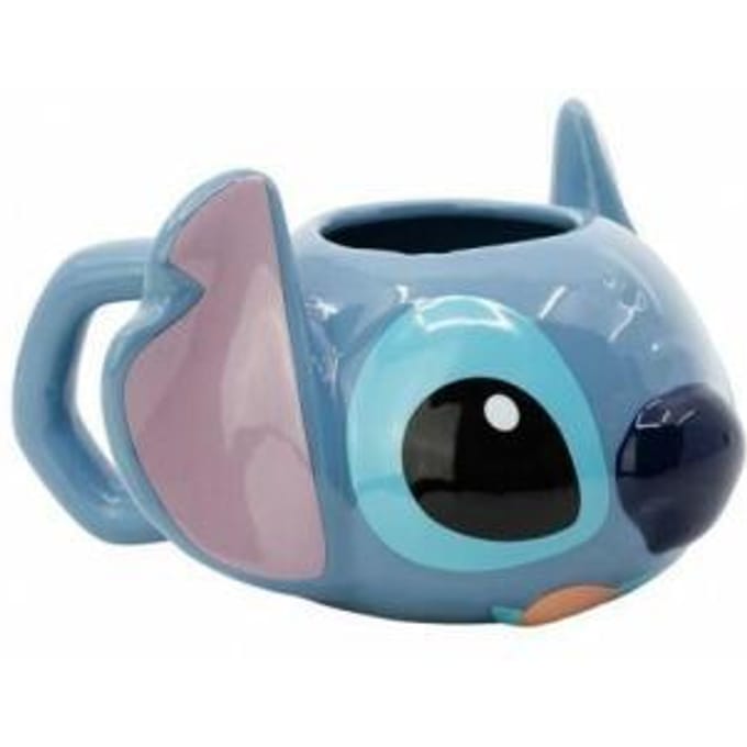 Stor 3d Stitch Keramische Mok In Geschenkdoos 440ml Transparant
